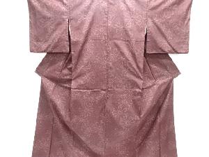 菊模様織り出し本場泥大島紬着物(5マルキ)